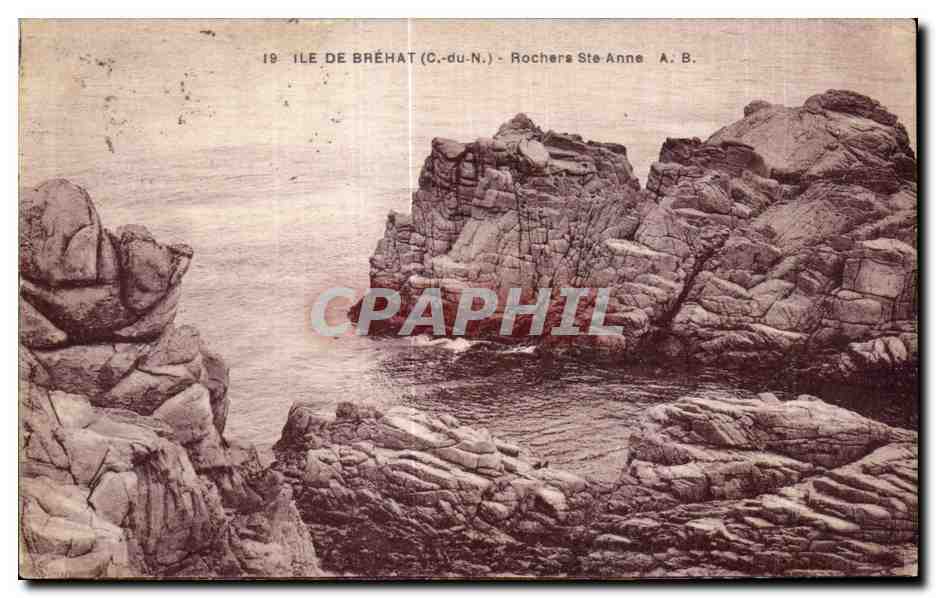 Ile de Bréhat (C.-du-N.) - Rochers Ste-Anne - A. B.