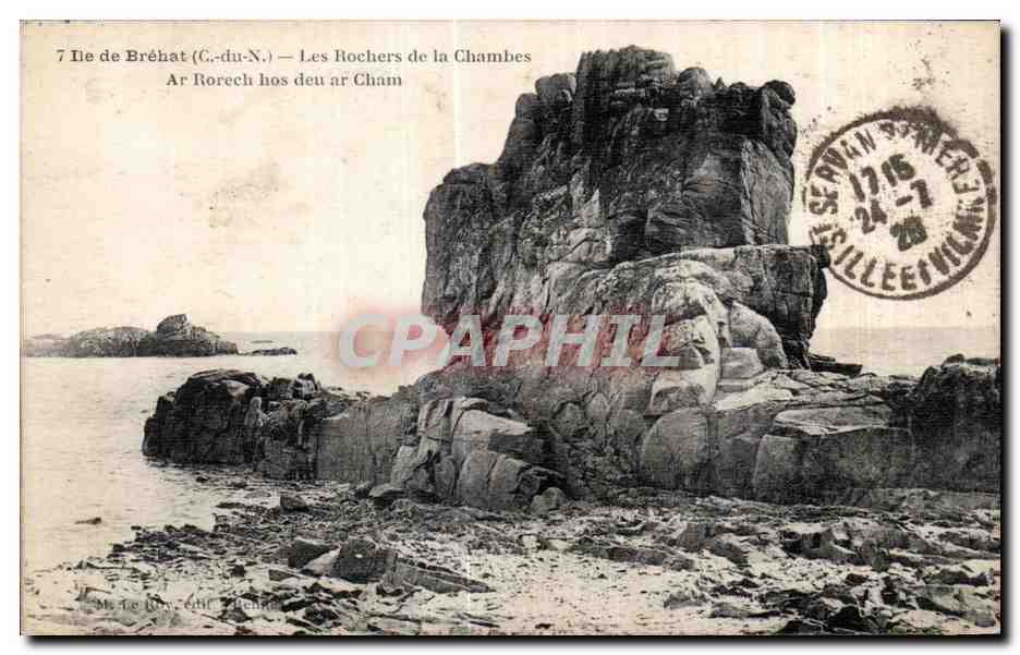 Ile de Bréhat (Côtes-du-Nord) — Les Rochers de la Chambes — Éditeur : M. de Rons