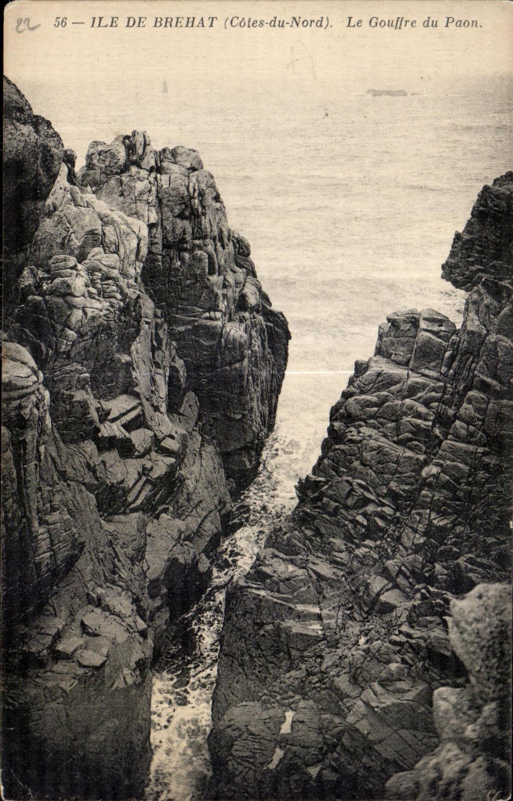 Ile de Brehat (Côtes-du-Nord) — Le Gouffre du Paon — éditeur 'er' n°56
