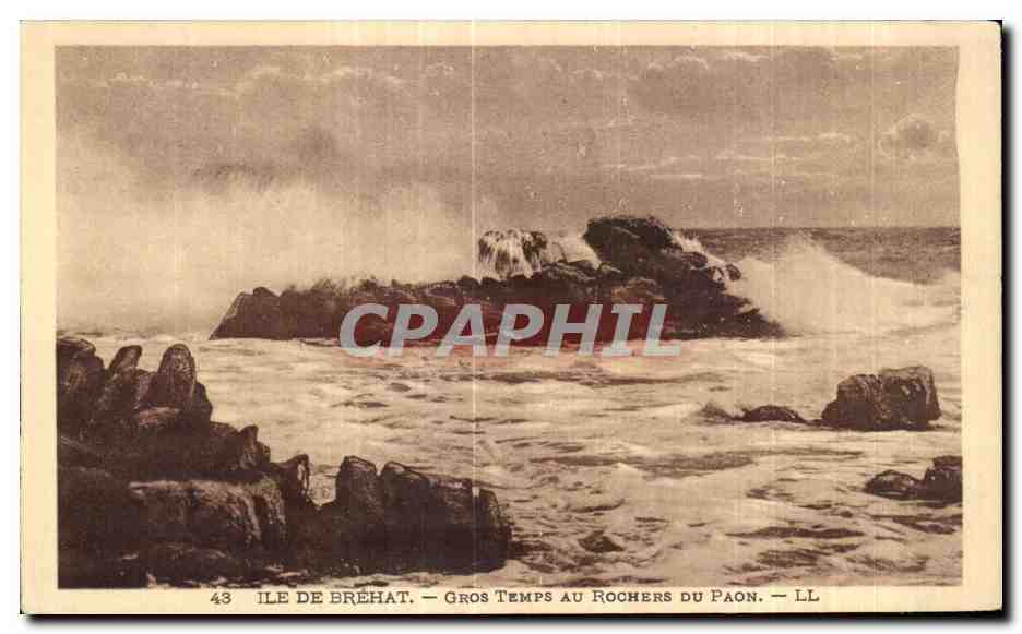 Île de Bréhat — Gros Temps au Rochers du Paon — LL