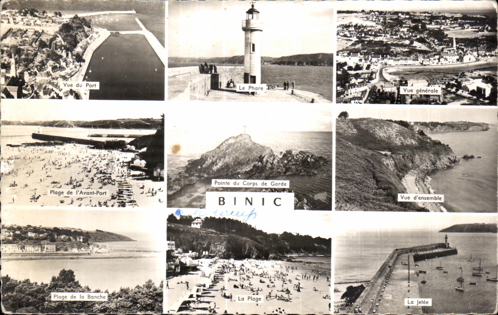 Binic — Vue du Port, Le Phare, Plage de l'Avant-Port, Pointe du Corps de Garde — Éditions Artaud et Fils, Nantes