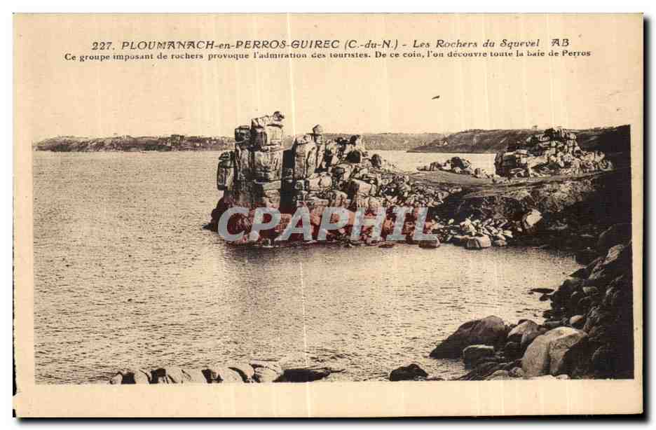 CPA Ploumanac h en Perros Guire Les Rochers du Squevel