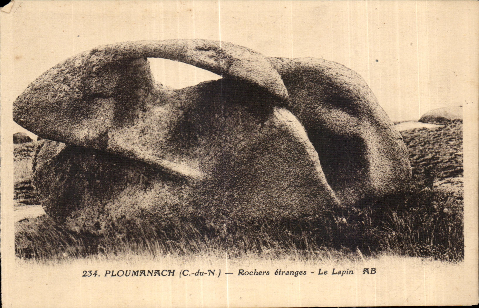 PLOUMANACH (C.-du-N) — Rochers étranges - Le Lapin — AB