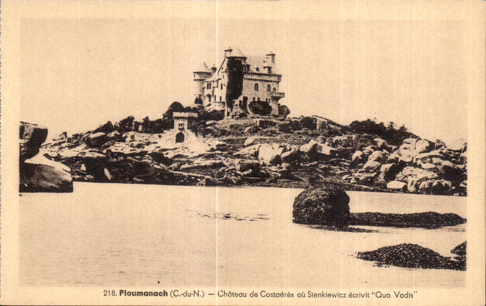 Ploumanach (C.-du-N.) — Château de Costaères où Sienkiewicz écrivit "Quo Vadis" — n° 218