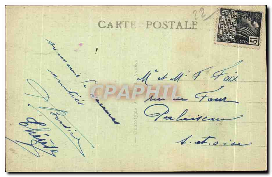 PLOUMANACH (C.-du-N.) — Oratoire de St-Guirec, patron des jeunes filles à marier — AB — Reverso