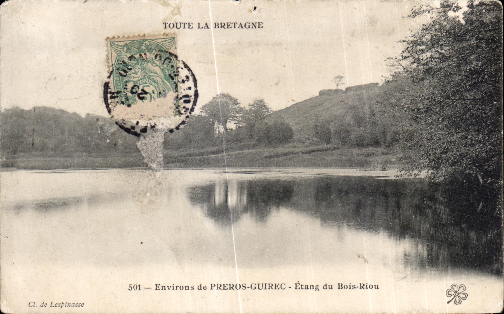 Étang du Bois-Riou — Environs de Preros-Guirec — Toute la Bretagne, série 501