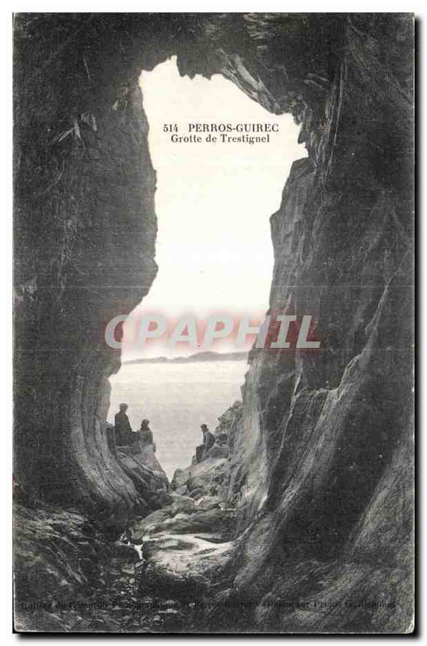 Grotte de Trestignel — Perros-Guirec — Éditeur : Bajard & Cie, n° 514