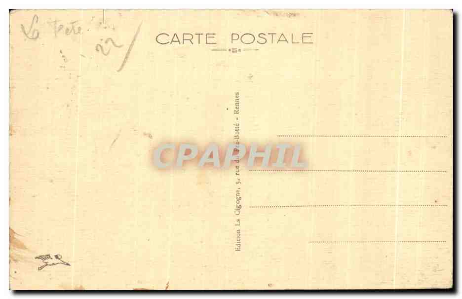 Perros-Guirec (C.-du-N.) — La Côte Rocheuse — Édition La Cigogne, Rennes — Verso