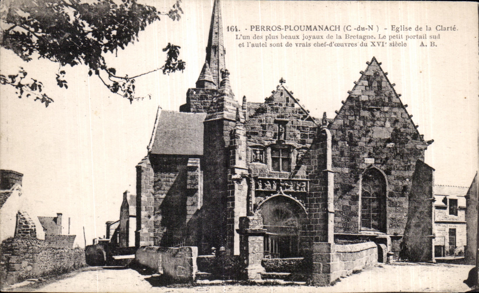 CPA Perros Ploumanac h Eglise de la Clarte