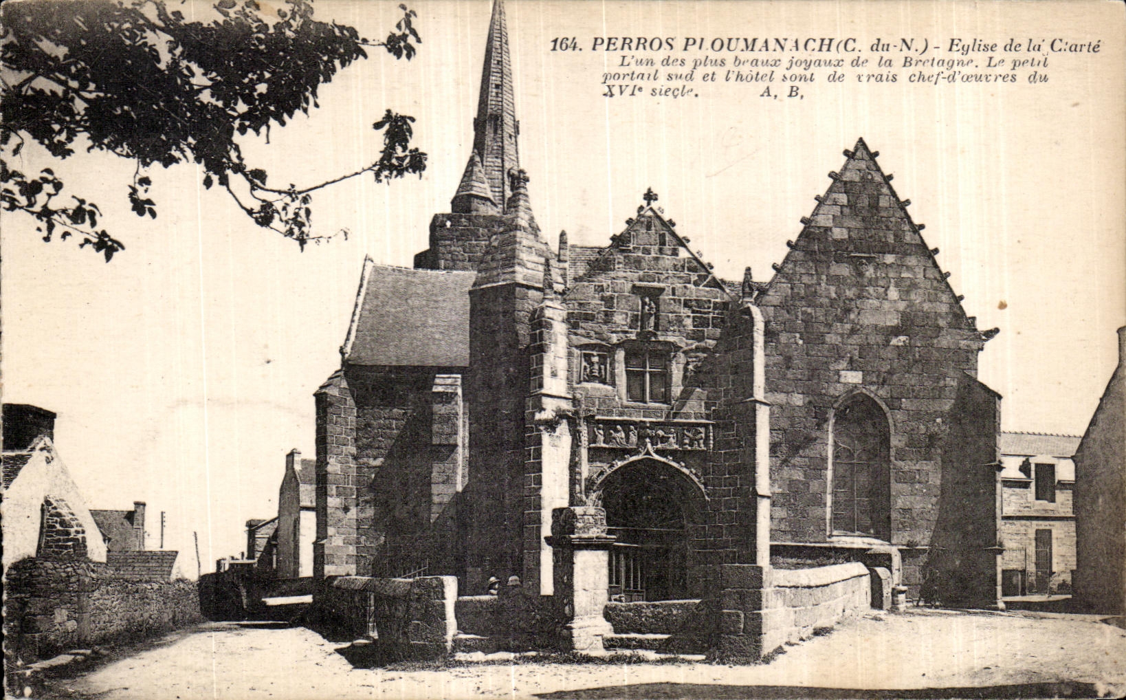 CPA Perros Ploumanac h Eglise de la Clarte