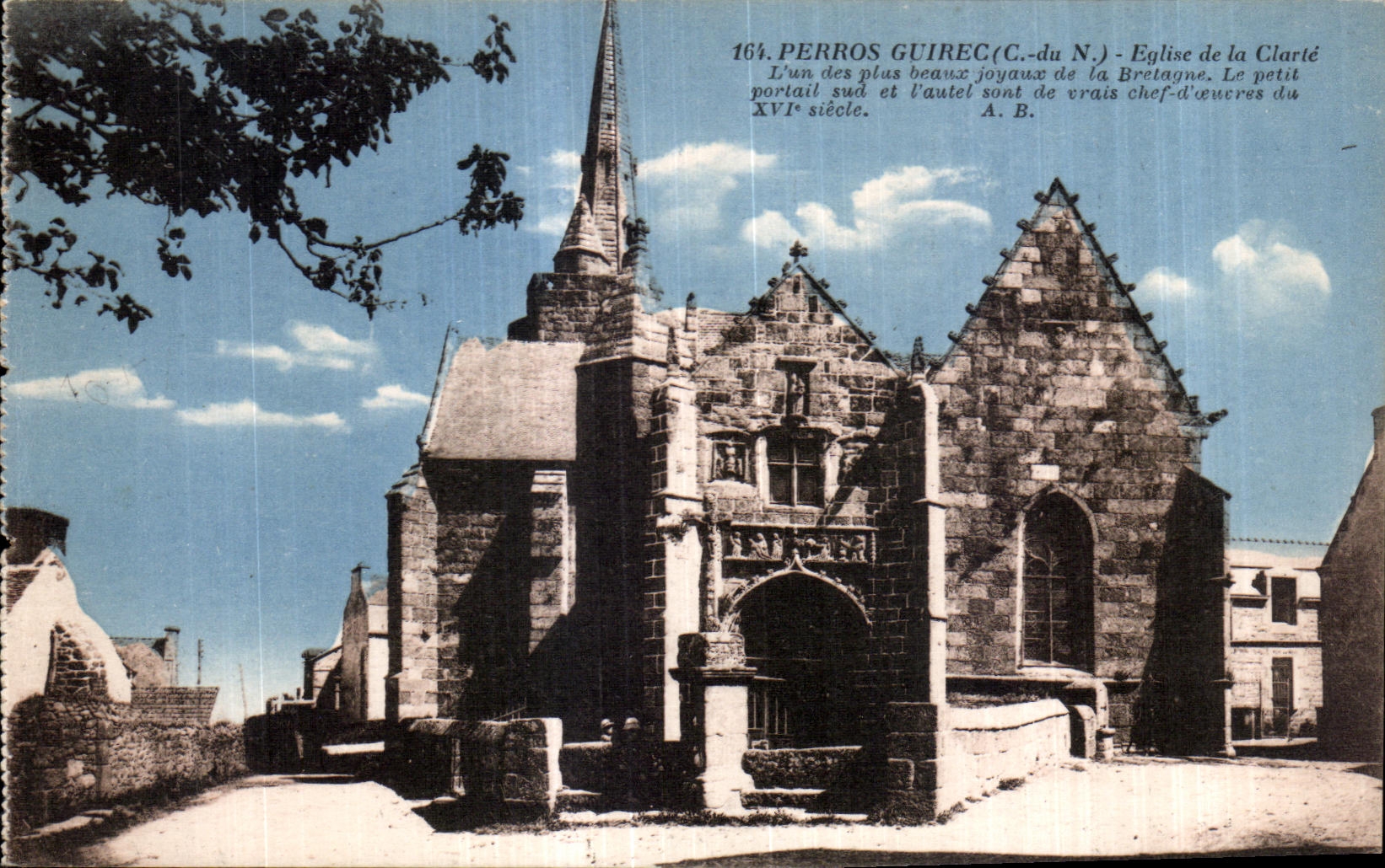 Perros-Guirec (C.-du N.) — Kirche Clarté — Phototypie A. Barcel, Angers, n°164
