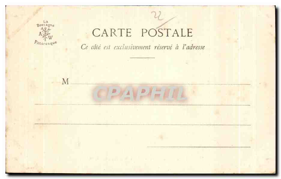 Châteaux de Bretagne - BIEN ASSIS, près le Val André — Collection A. Waron, St-Brieuc — Verso