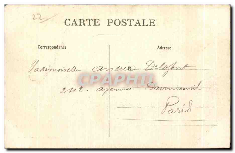 La Bretagne Pittoresque — Étude de Rochers et de Vagues à la Pointe de la Guette — Val André, n°2354 — Verso