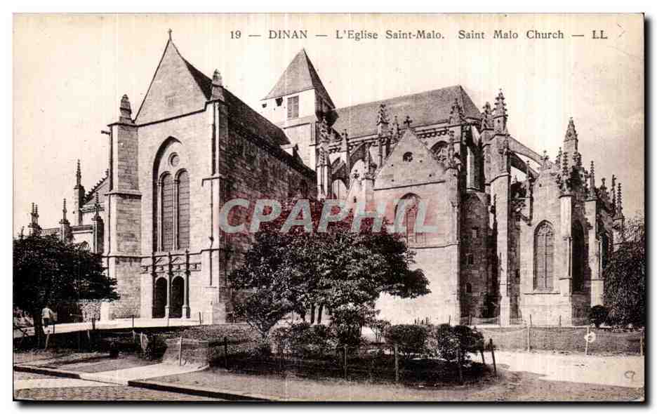 CPA Dinan L Eglise Saint Malo saint Malo church