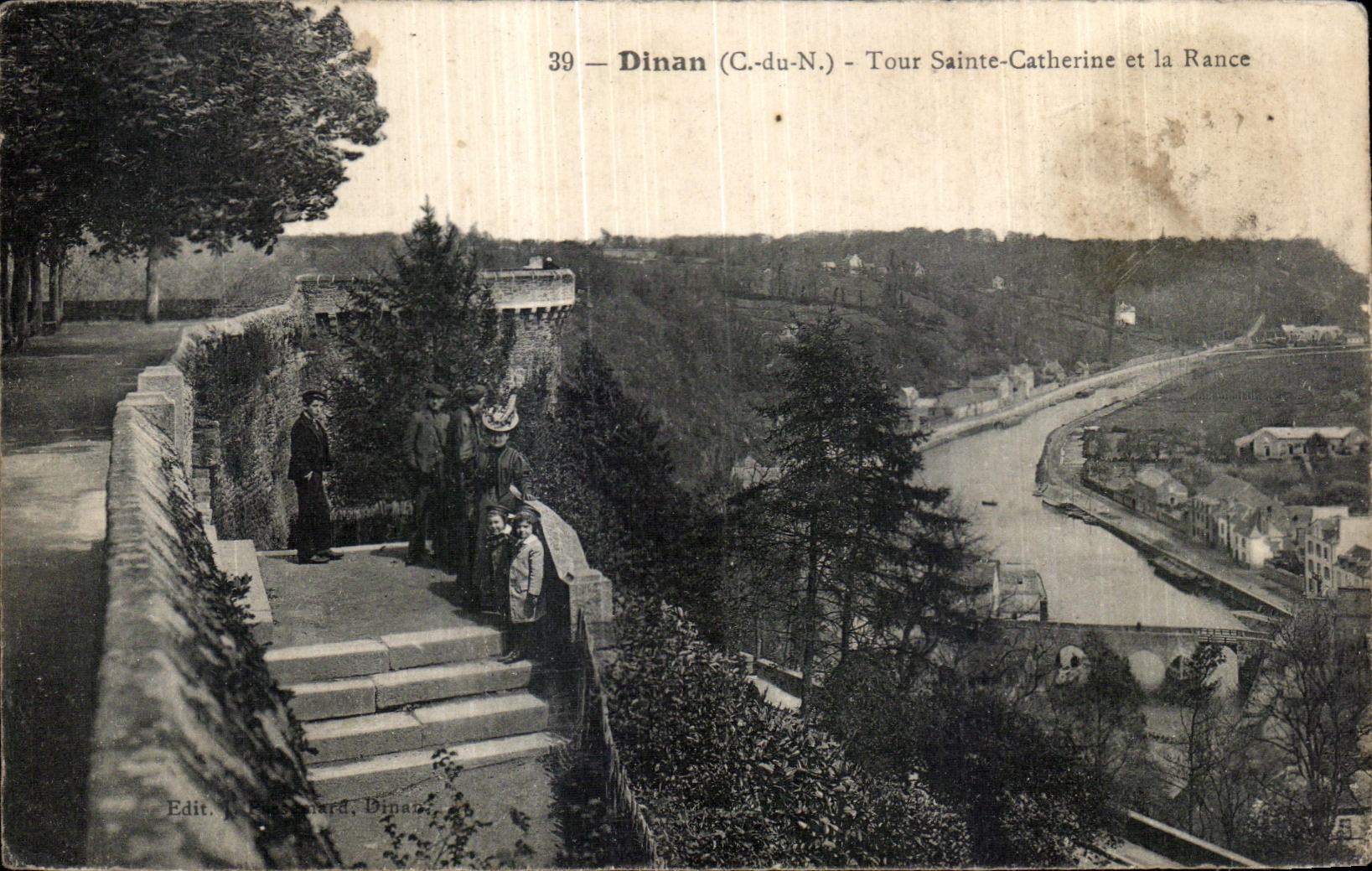 Dinan (C.-du-N.) — Tour Sainte-Catherine et la Rance — Edit. J. Baudard, Dinan