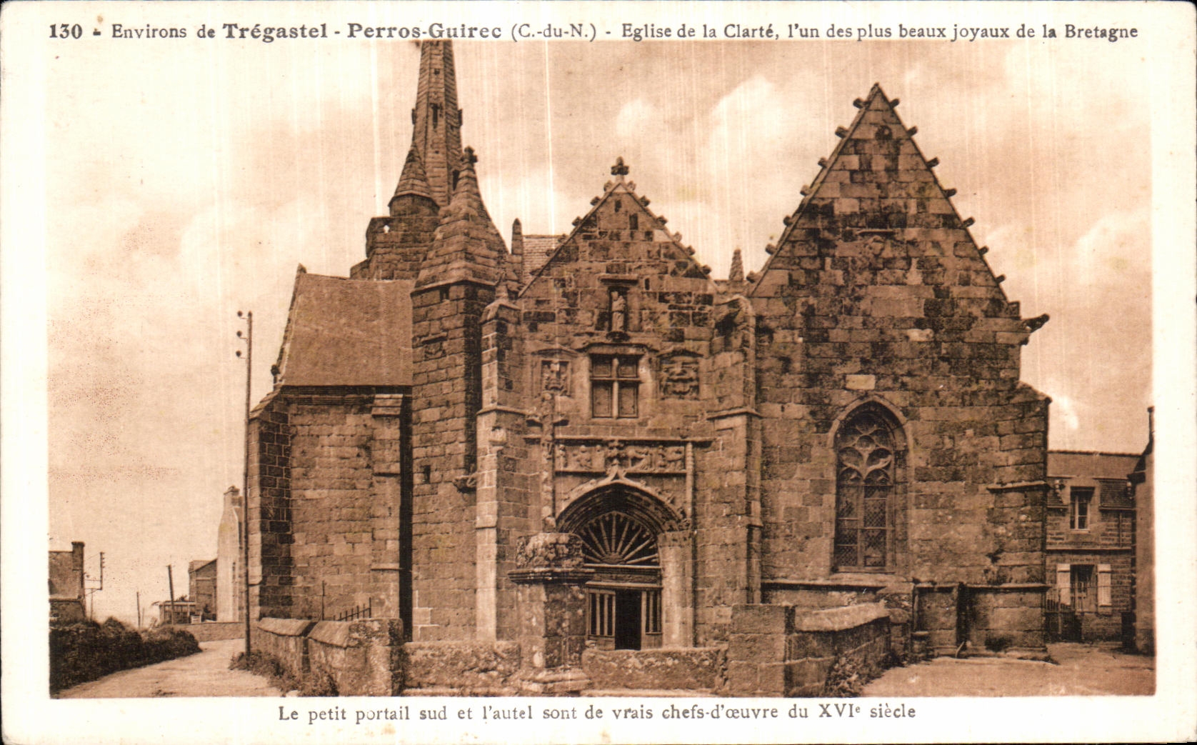 Environs de Trégastel - Perros-Guirec (C.-du-N.) - Église de la Clarté, l'un des plus beaux joyaux de la Bretagne