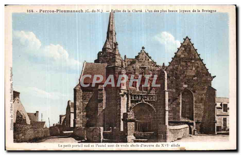 CPA Perros Ploumanac h Eglise de la Clarte 