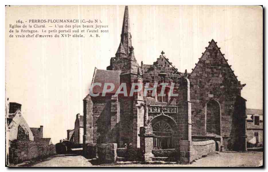 CPA Perros Ploumanac h Eglise de la Clarte 