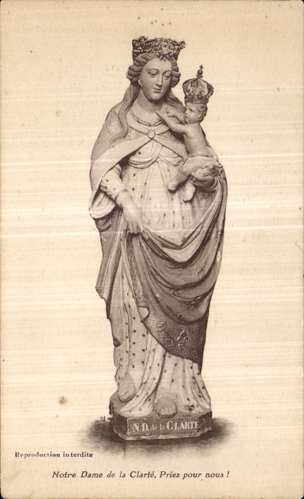 CPA Notre Dame de la Clarte Priez pour nous