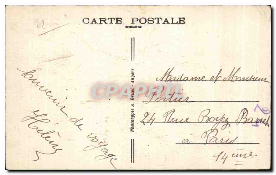 CPA Ploumanac h Le Chapeau de Napoleon et l Oratoire Saint Guirec — Back