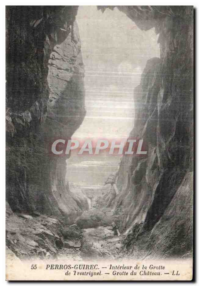 Perros-Guirec — Intérieur de la Grotte du Château — LL