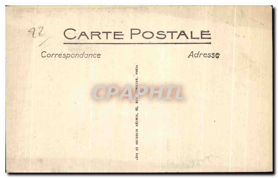 CPA Paimpol Le Clocher et l Eglise — Rückseite