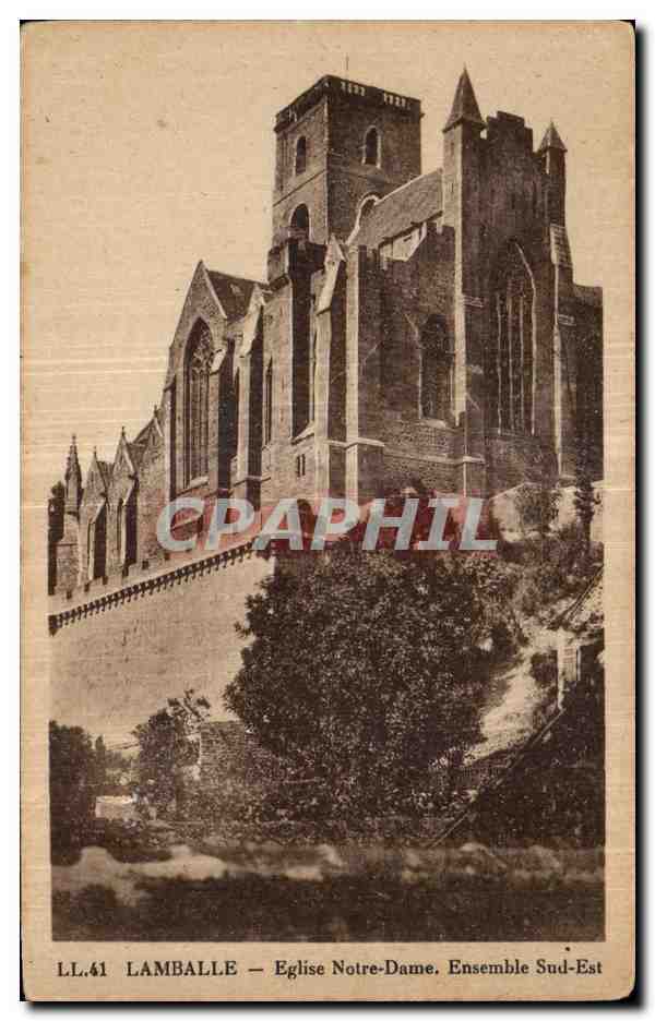 CPA Lamballe L Eglsie Notre Dame Ensemble Sud Est