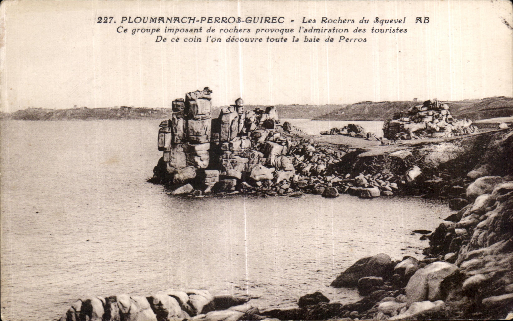 PLOUMANACH-PERROS-GUIREC — Les Rochers du Squevel — Phototype A. Béreng, Ancenis