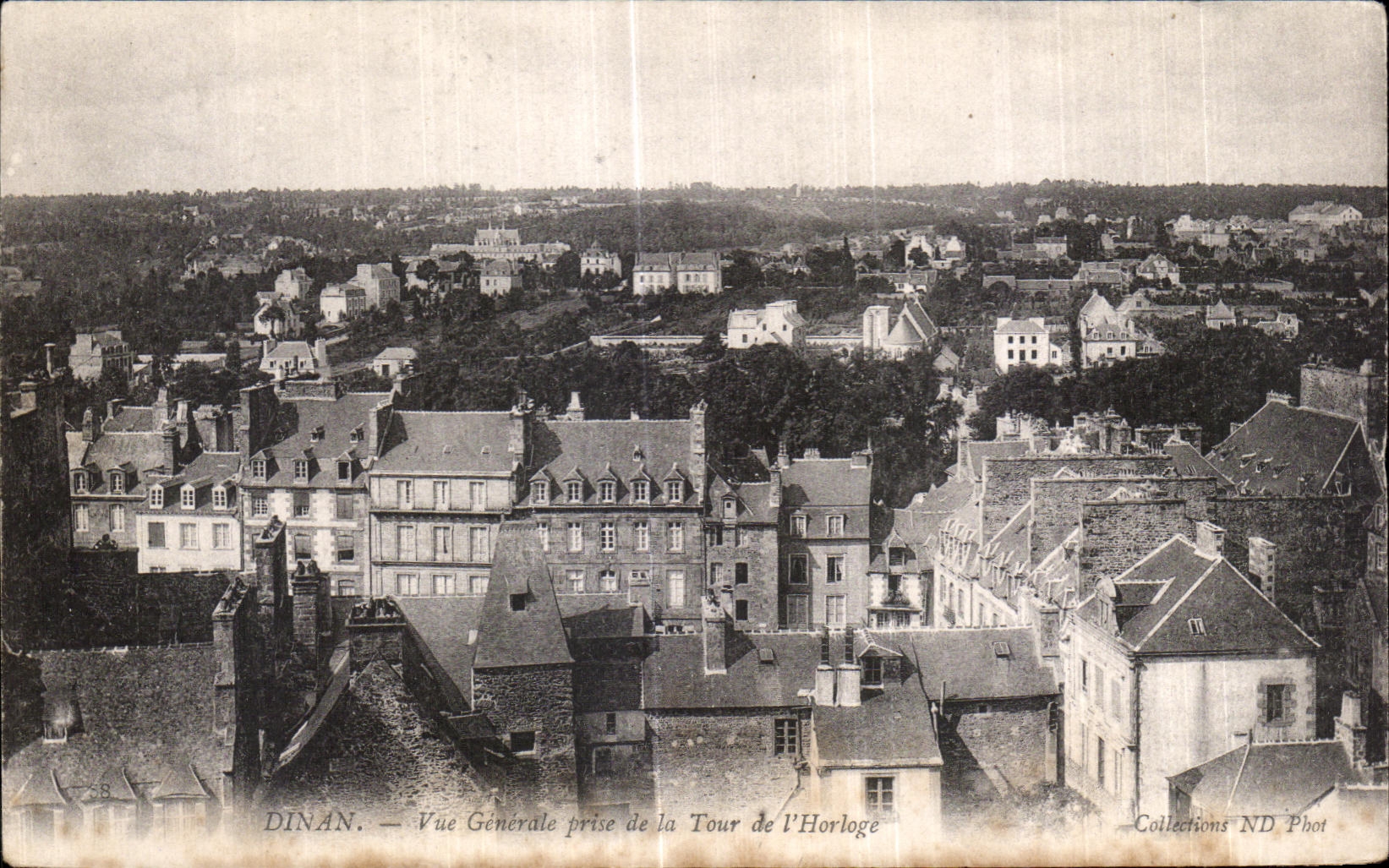 Dinan — Vue Générale prise de la Tour de l'Horloge — Collections ND Phot