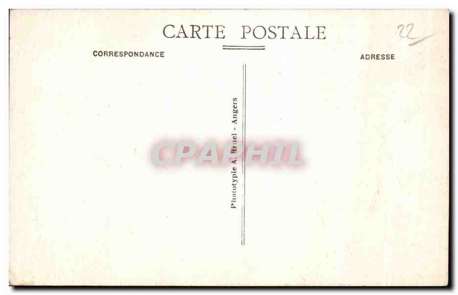 PLOUMANACH (C.-du-N.) — La Tête de Sorcière et, dans le lointain, l'Île Tomé — Phototype A. Bruel, Angers, n°253 — Verso