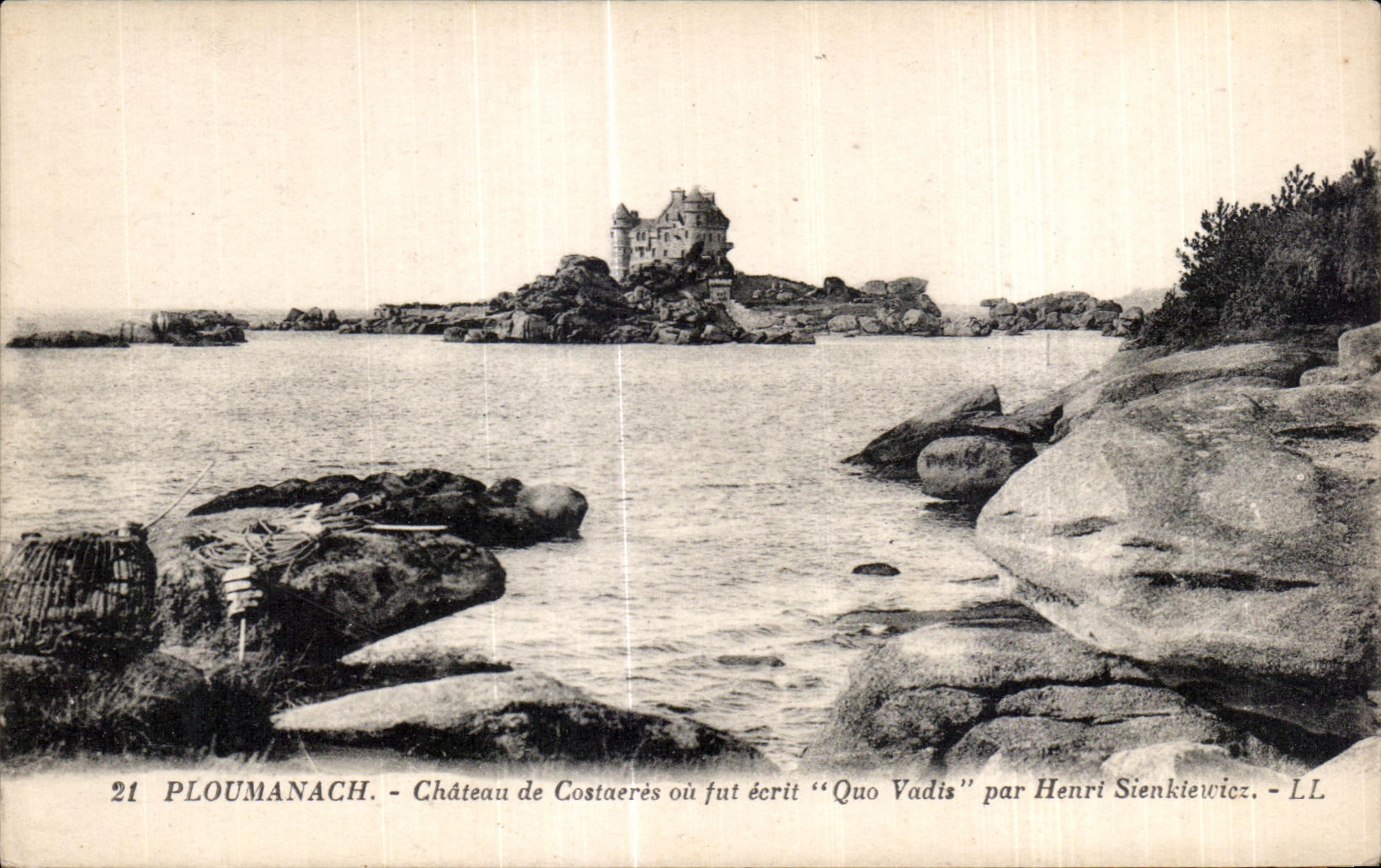 PLOUMANACH - Château de Costaerès où fut écrit "Quo Vadis" par Henri Sienkiewicz - LL