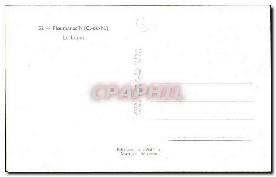 Le Lapin — Ploumanac'h (C.-du-N.) — Éditions Gaby — Reverso