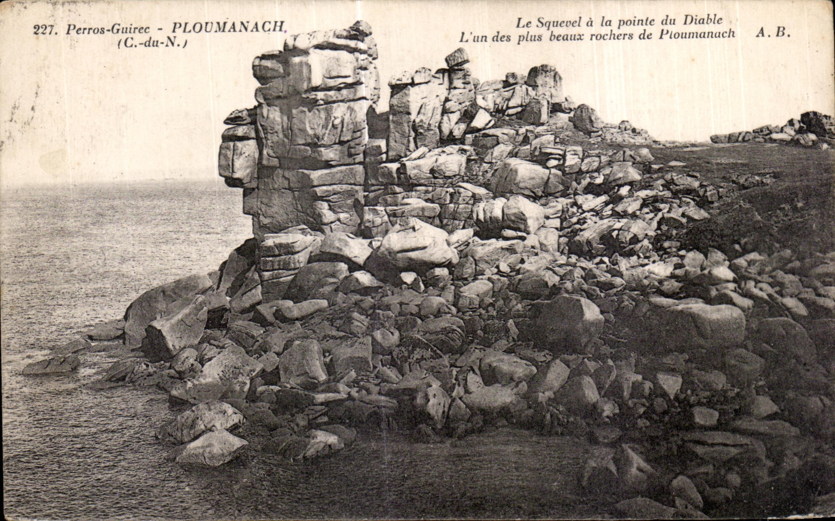 PLOUMANACH — Le Squevel à la pointe du Diable — A.B.