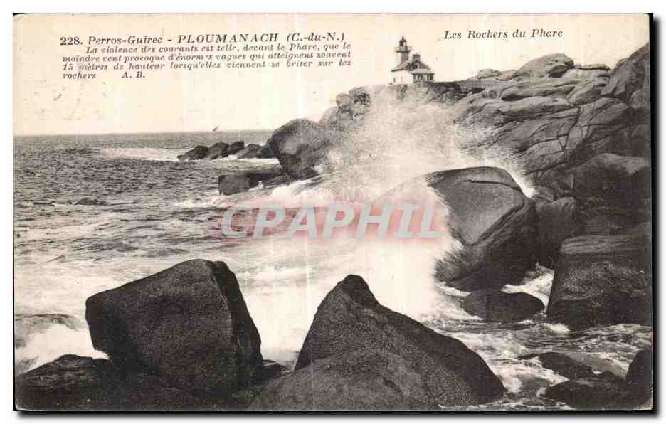 Les Rochers du Phare — Perros-Guirec, PLOUMANACH (C.-du-N.) — Phototype A. B. n°228