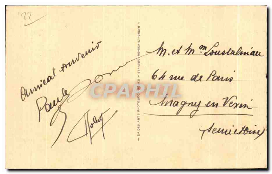 CPA Ploumanac h La pierre branlante — Rückseite