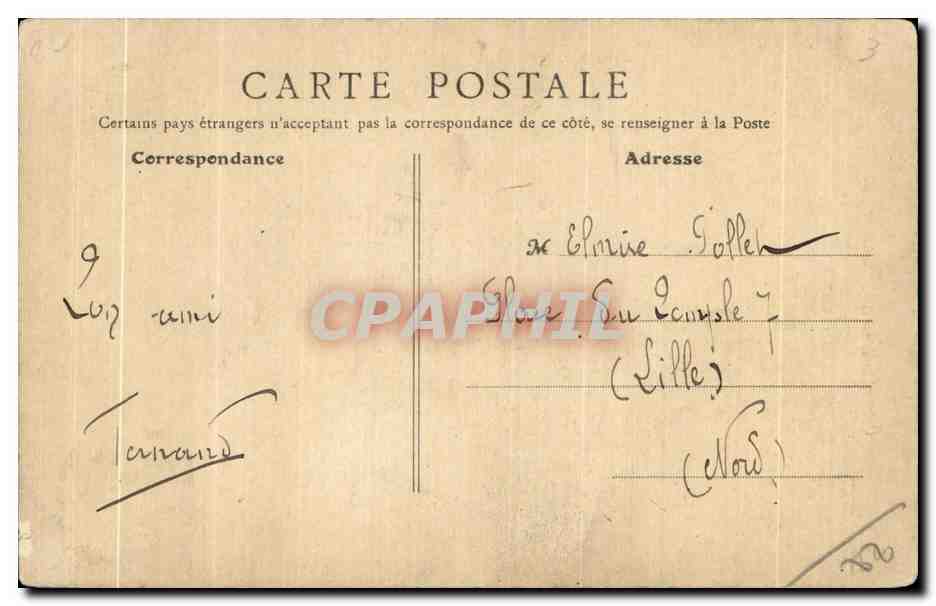 CPA lle Saint Cast La Colonne — Rückseite
