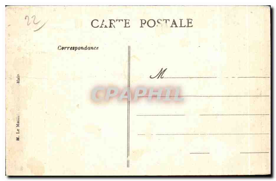 CPA Cote d Enteraude Saint Cast La Colonne commemorative de la victoire du 11 Septembre 1758 — Reverso