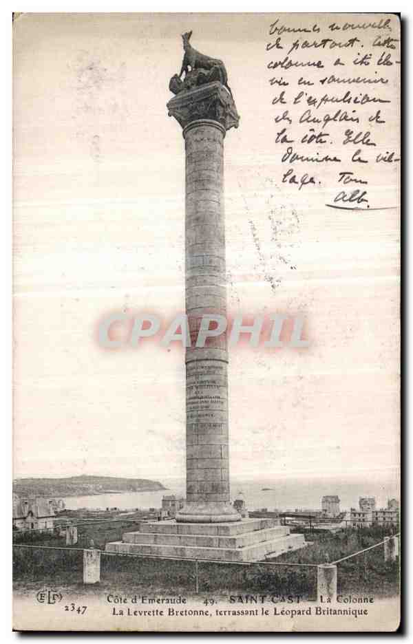 Saint-Cast — La Colonne du Leopard Britannique — Éditeur ELF n°2347