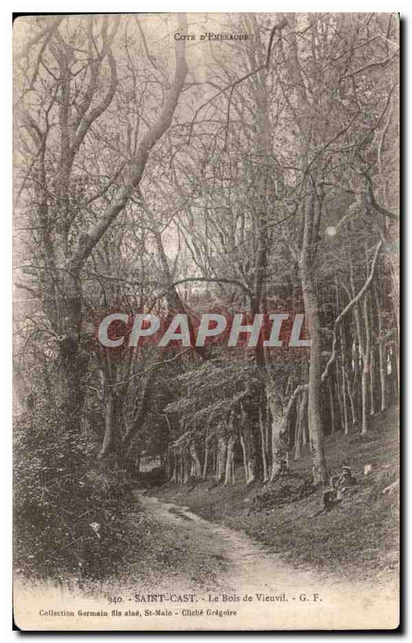 Le Bois de Vieuvil — Saint-Cast, Côte d'Émeraude — Collection Germain fils aîné, St-Malo, Cliché Grégoire