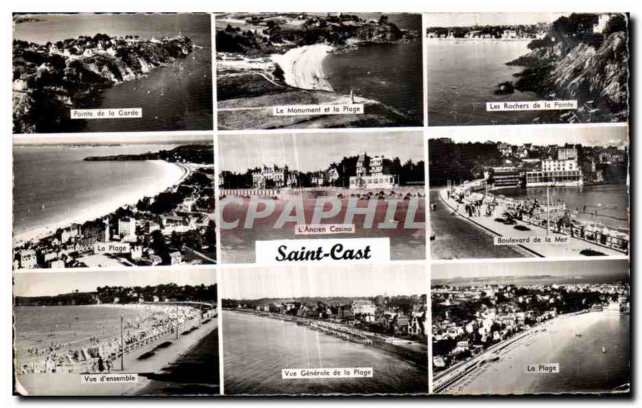 Saint-Cast — Vue panoramique de la plage et du casino — Éditions Gaby