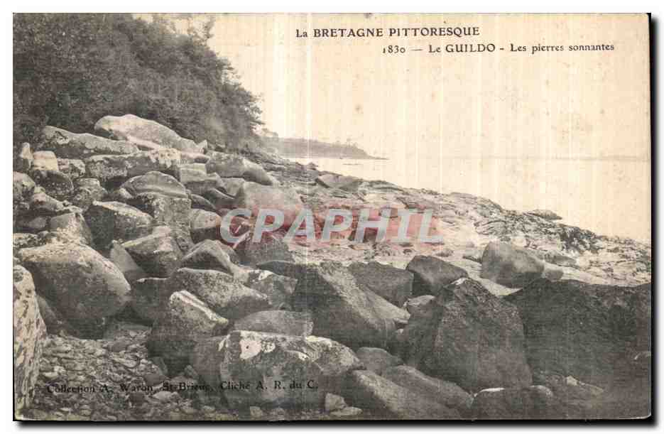 Le Guildo — Les pierres sonnantes — Collection A. Waran, St Brieuc, Cliché A. R. du C.
