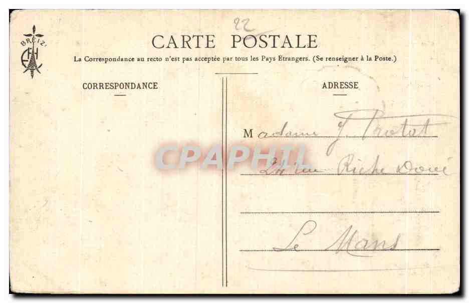 St-Brieuc — La Cathédrale (commencée au XIIIe siècle) — Éditeur Breizh — Rückseite