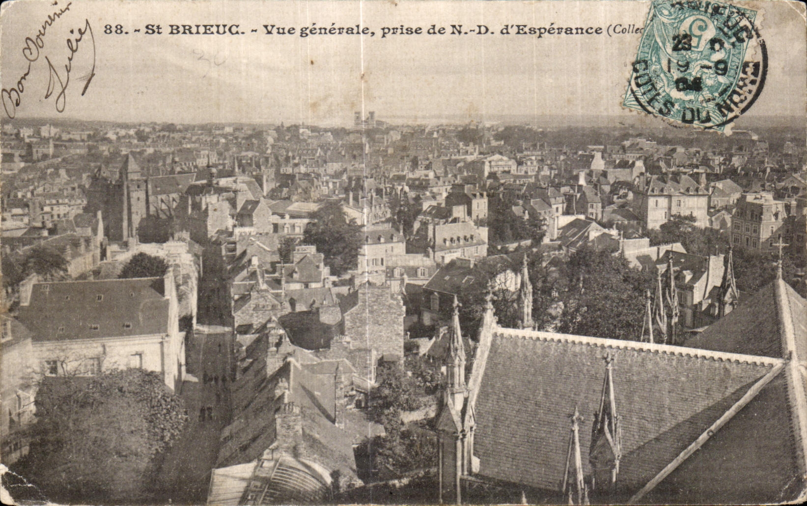 CPA St Brieuc Vue generale Prise de