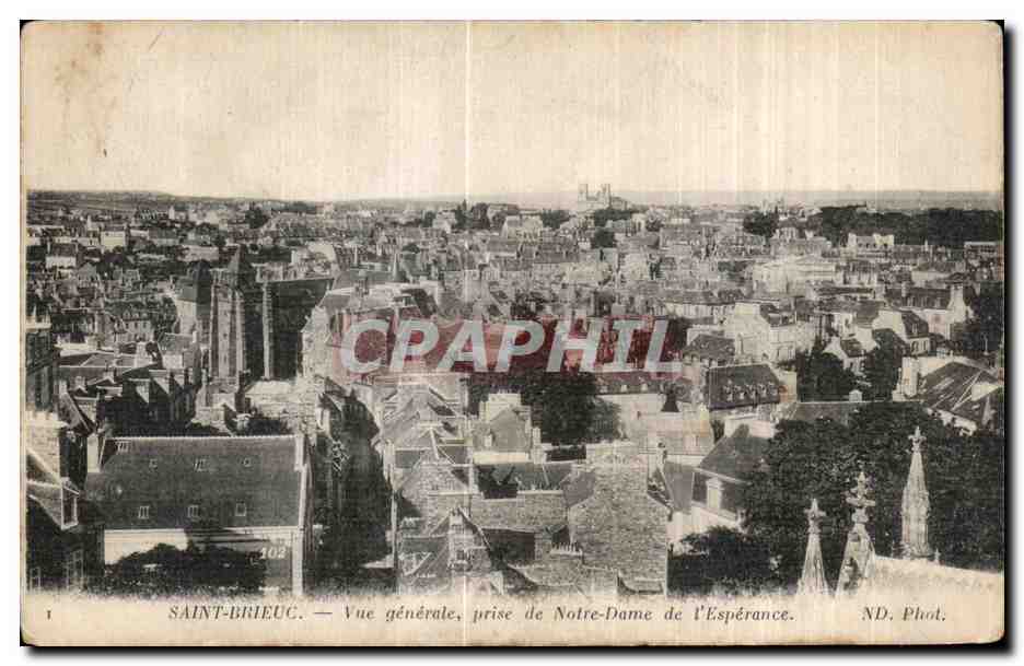 CPA Saint Brieuc Vue generale Prise de Notre Dame de L Esperance