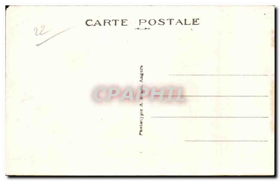 Trégastel-Plage (C. du N.) — La tête et la couronne du Roi Grallon — A. B. — Verso