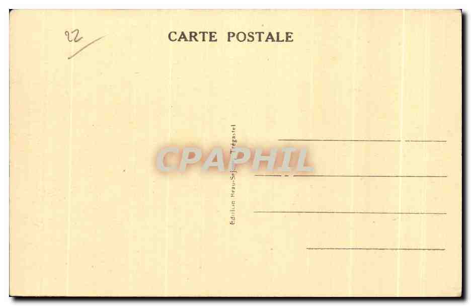 Trégastel (C.-du-N.) — Le Dé et les Sept Îles vus du Bois — Reverso
