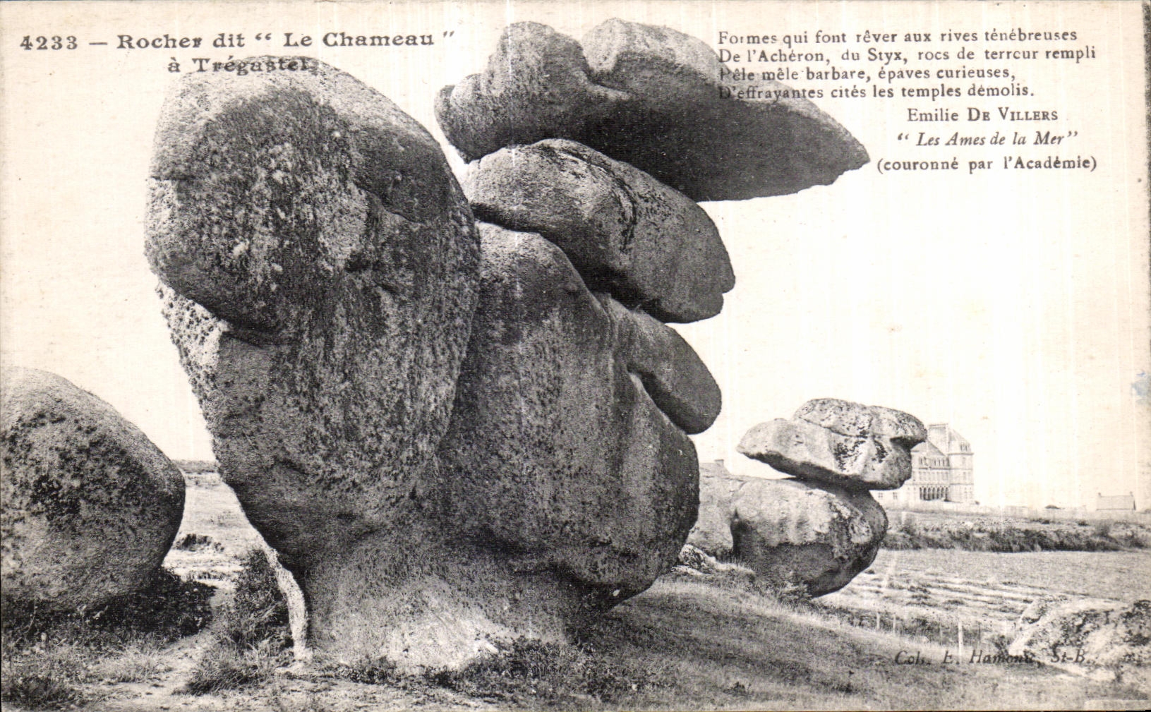 Rocher dit "Le Chameau" à Trégastel — Éditeur E. Hamon, St-B.