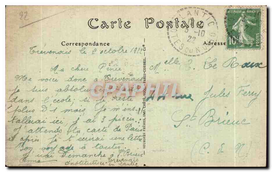 TREGASTEL (Côtes-du-Nord) — Le Roi Gralon — N° 162 — Reverso