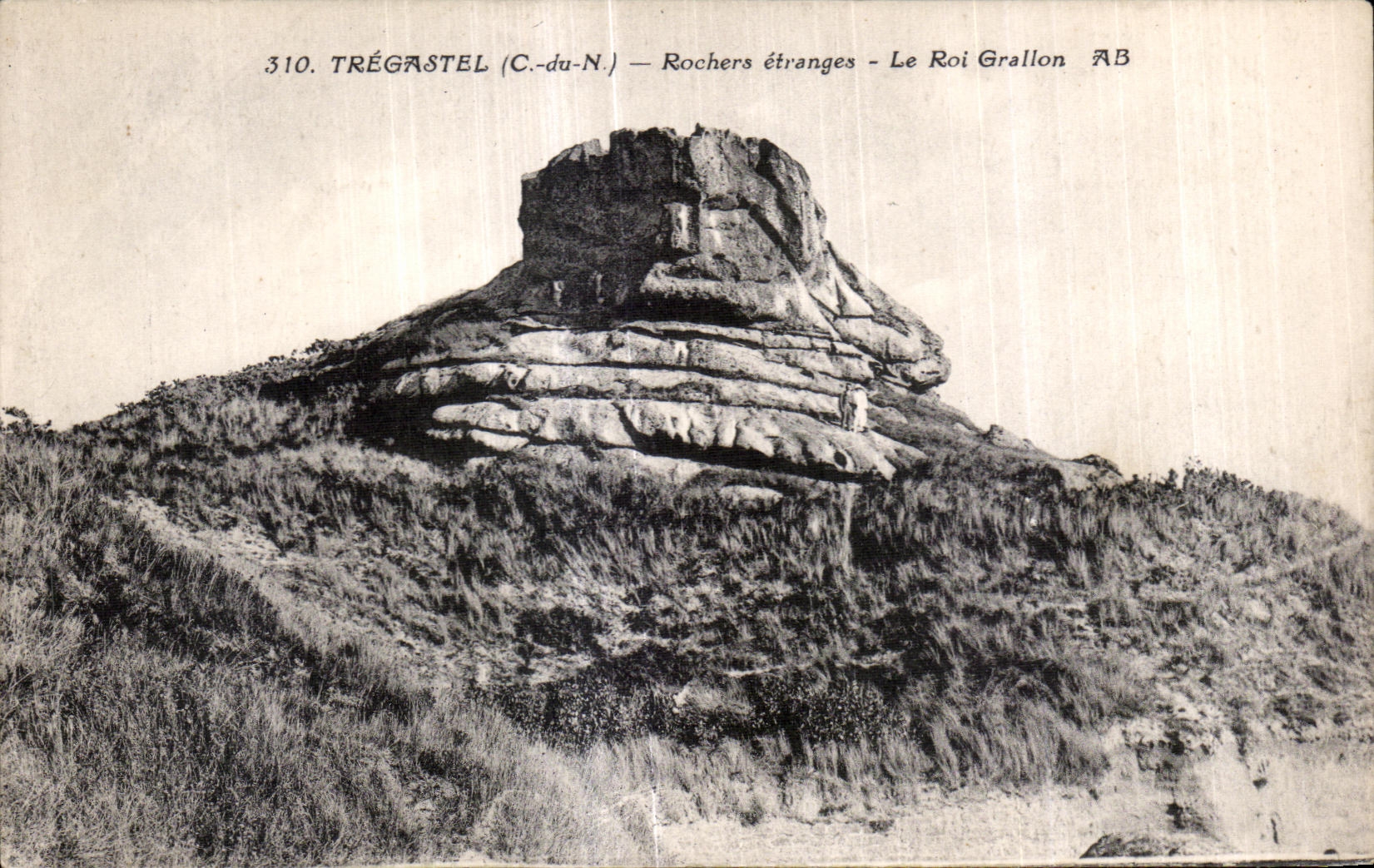 Trégastel (C.-du-N.) — Rochers étranges — Le Roi Grallon — Phototypie A. Tascal, Angers