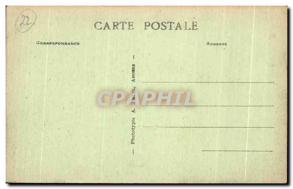 Trégastel (C.-du-N.) — Rochers étranges — Le Roi Grallon — Phototypie A. Tascal, Angers — Verso